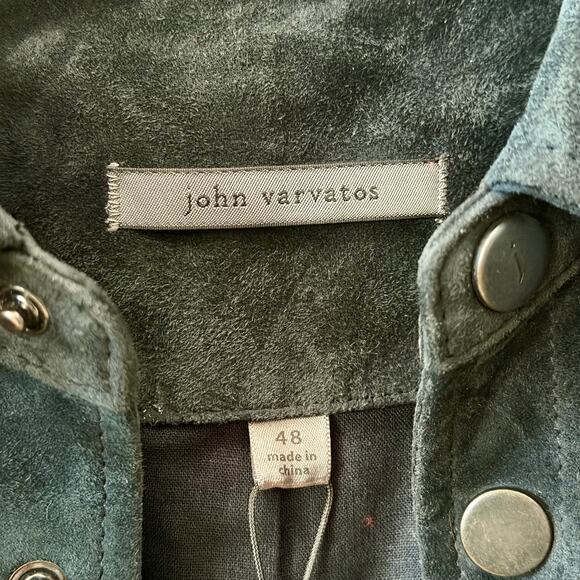 JOHN VARVATOS COLLECTION: Men's Suede Shirt Jacket - 48 - Picture 5 of 9